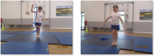 Photos of children doing gymnastics