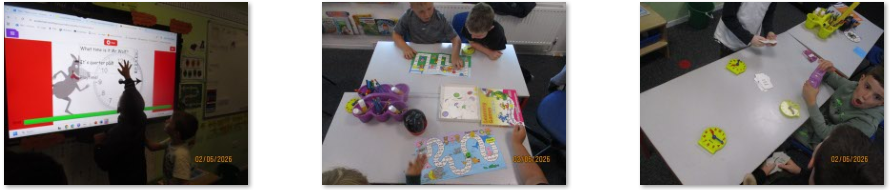 Photos of children doing maths