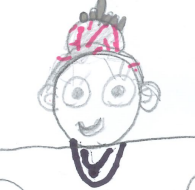Drawing of Mrs Lucion