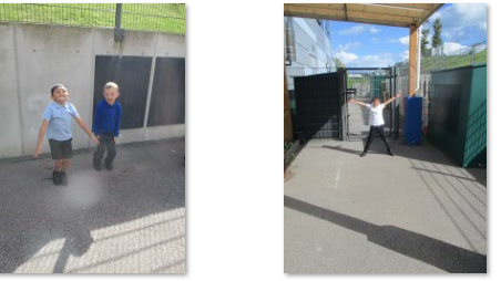Photos of exercising outside