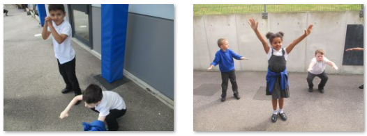 Photos of exercising outside