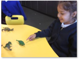 Photos of children counting