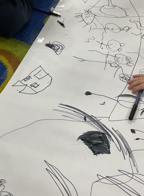 Photo of children's doodles