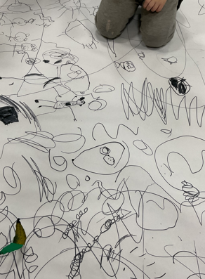 Photo of children's doodles