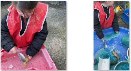 Photos of children in water area