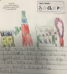 Photo of English work