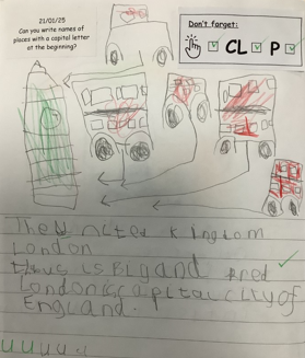 Photo of English work