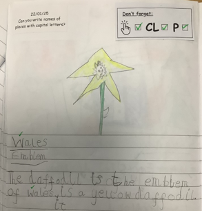 Photo of English work