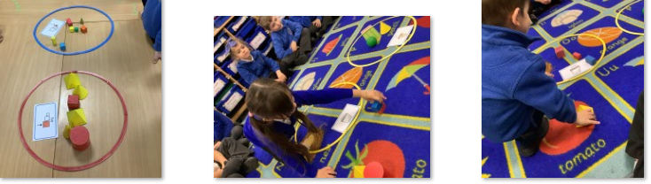 Photo of children sorting shapes