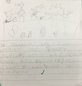 Photo of English work
