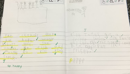 Photo of English work