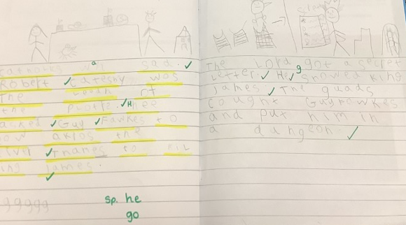 Photo of English work