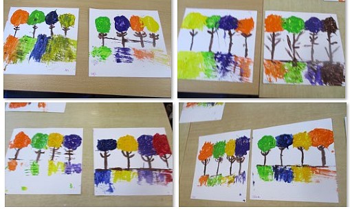 Photos of art club flowers