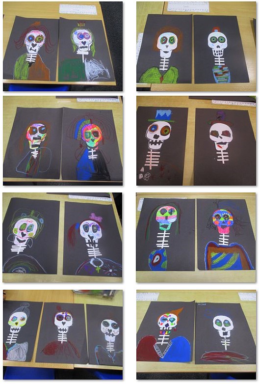 Photos of Day of the Dead artwork