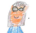 Drawing of Mrs Steeples