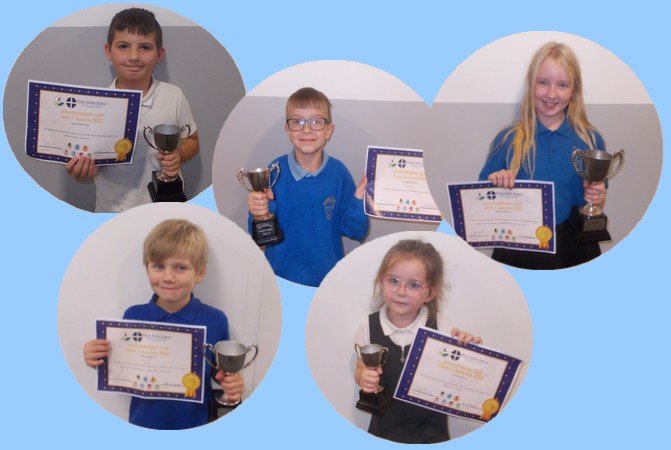 Photos of cup winners for Term 1