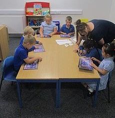 Photo of children reading