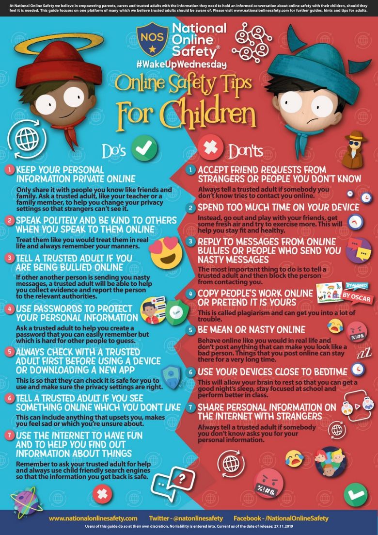 Safety tips for children Guide link image