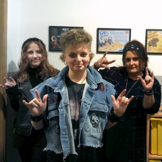 Thumbnail image of children dressed as rock stars